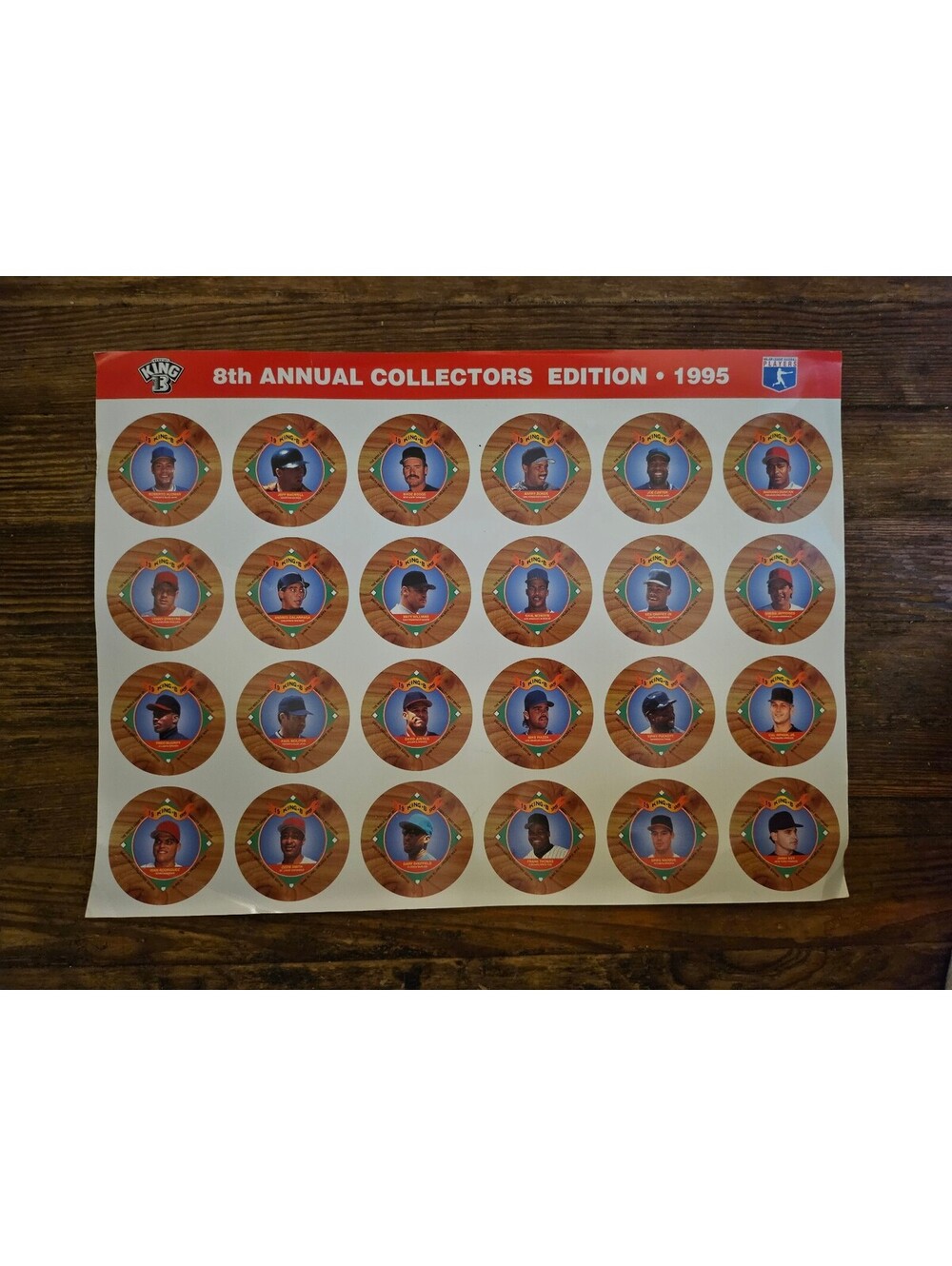1995 Fantastic Sam's Limited Edition Uncut Sheet MLB stars 13x17